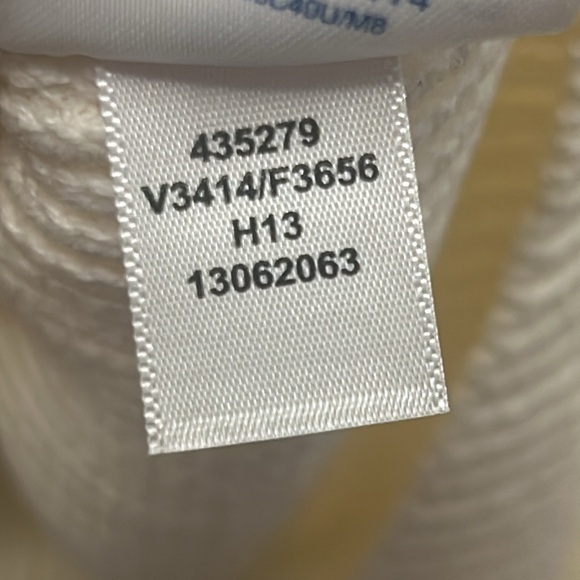 "NWT" Lands' End Knit Cotton Blend Ivory Cowl Neck‎ Sweater- Size Small (6-8) - Picture 10 of 11